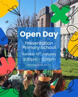 Primary School Open Days 📚✏️

Here are some upcoming primary school open days in Thurles! ✂️🎨

📅 Open Dates:
Presentation Primary School - Sunday 18th Jan 12.30pm - 2.30pm
Scoil Ailbhe - Saturday, January
Gaelscoil Bhride - Sunday 25th January 2pm - 4pm
Scoil Angela - Sunday 25th January 2pm
Leugh NS - Tuesday 27th January 7pm
Two Mile Borris NS - Wednesday 28th January 6.15pm - 7.30pm

For more information, please contact each schools directly .

A great chance to meet teachers, explore facilities, and get a feel for your child’s future school!

#Thurles #WhatsOntTipperary #VisitTipperary #Dwellawhile #LoveThurles