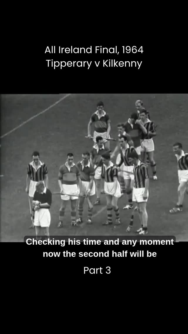 Second half underway in the 1964 Hurling All Ireland…

The second half begins in this iconic All-Ireland Final as Tipperary push on against Kilkenny in Croke Park for the 1964 All-Ireland Final, when Tipperary defeated Kilkenny 5–13 to 2–8 in Croke Park.

Did you witness it, or hear the stories growing up? 💭 

Video credit: CR’s Video Vaults (YouTube)