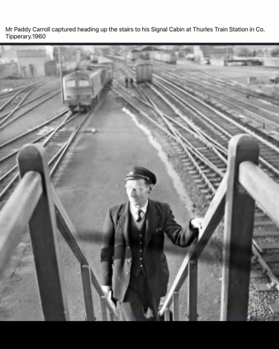 A glimpse of Thurles in 1960

A great photo sent in by one of our followers showing Mr Paddy Carroll at Thurles Train Station 🚂

Moments like this capture the character and history of the town so well. Do you recognise Paddy, or remember the station from back then?

We would love to hear your stories in the comments 👇