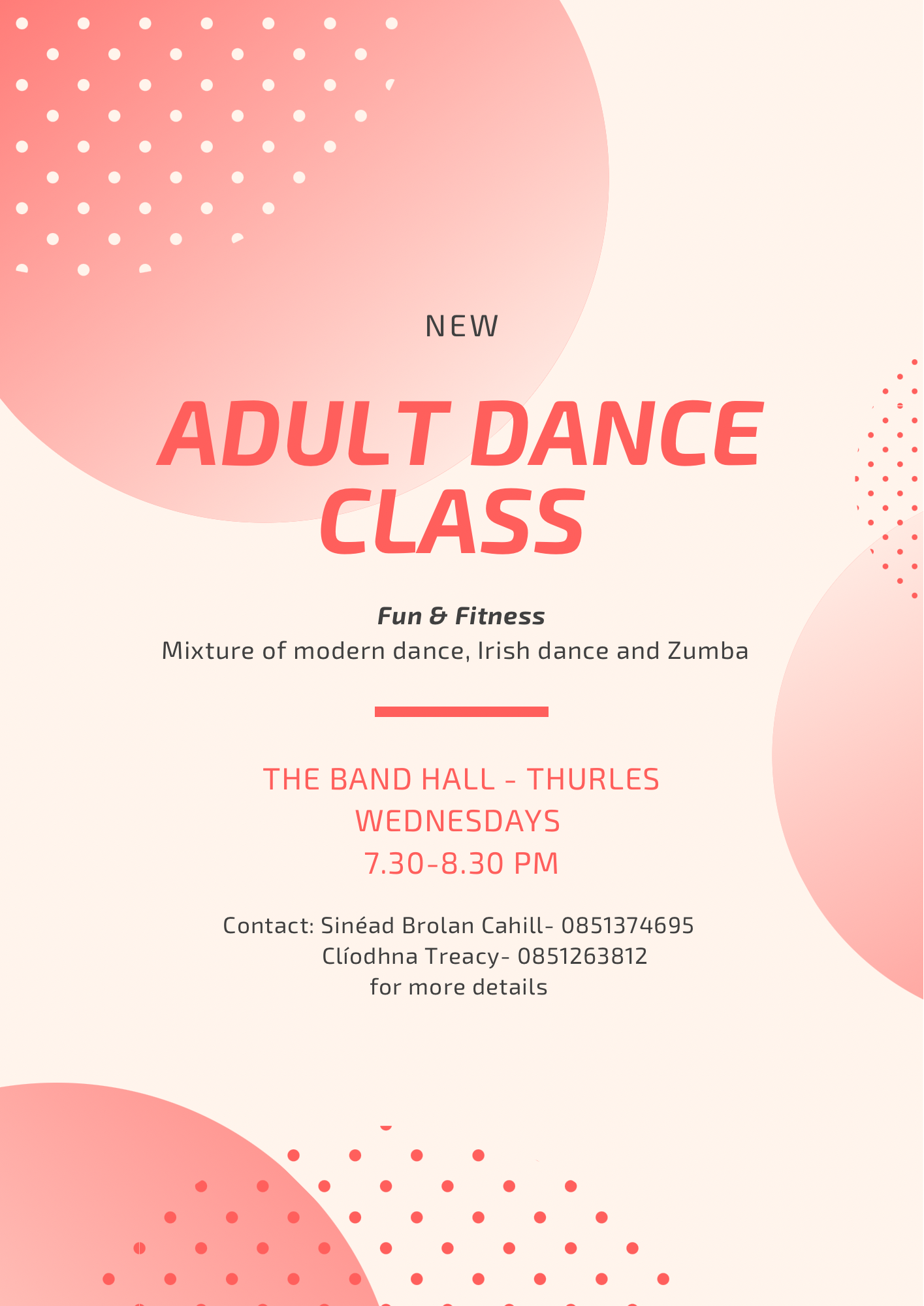 Thurles Adult Dance Classes Featured Image