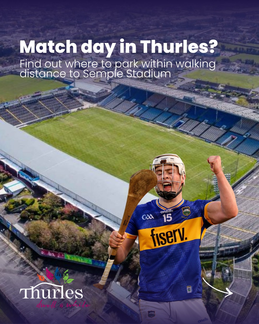 Match day parking in Thurles! 🏟️

Heading to Semple Stadium? We have rounded up some parking spots within walking distance so you can arrive early, soak up the atmosphere, and enjoy the day stress-free!

Know of another handy spot? Drop it in the comments below 👇

*parking also available in Thurles Croke AC